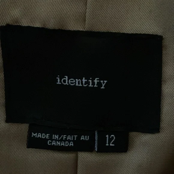 Size 12 Camel colored leather blazer - Picture 4 of 5